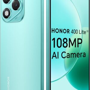 HONOR 400 Lite 5G Smartphone, 8GB 256GB, MTK 7025-Ultra, 5100mAh, Cámara AI de 108MP, 6,7" AMOLED Display 120Hz, IP64, Dual SIM, Android 15, Sin Cargador, Verde