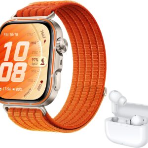 HUAWEI WATCH FIT 5 Pro Smartwatch Naranja+FreeBuds SE 4 Beige, GPS, ECG, 1,92" Pantalla de Cristal de Zafiro, 3000 nits, Pago NFC,Deportes al Aire Libre,Monitorización de Salud,10 Días Autonomía, 5ATM