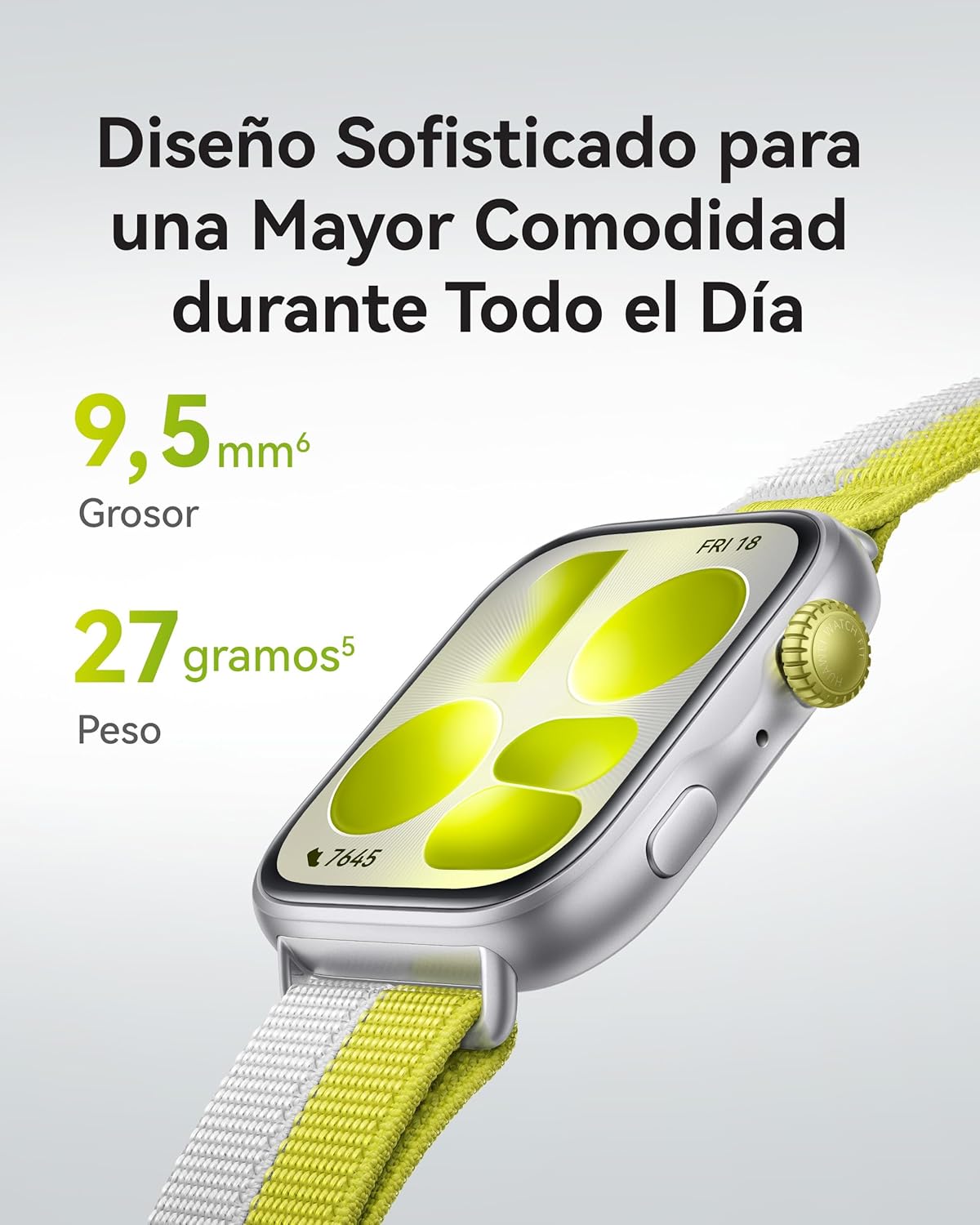 HUAWEI Watch FIT 5 Smartwatch Blanco+FreeBuds SE 4 Beige, GPS, 1,82″ Pantalla AMOLED, 2500 nits, Ultraligero, Pago NFC, 5ATM, hasta 10 Días Autonomía, Modos de Entrenamiento, Seguimiento de Salud - 3