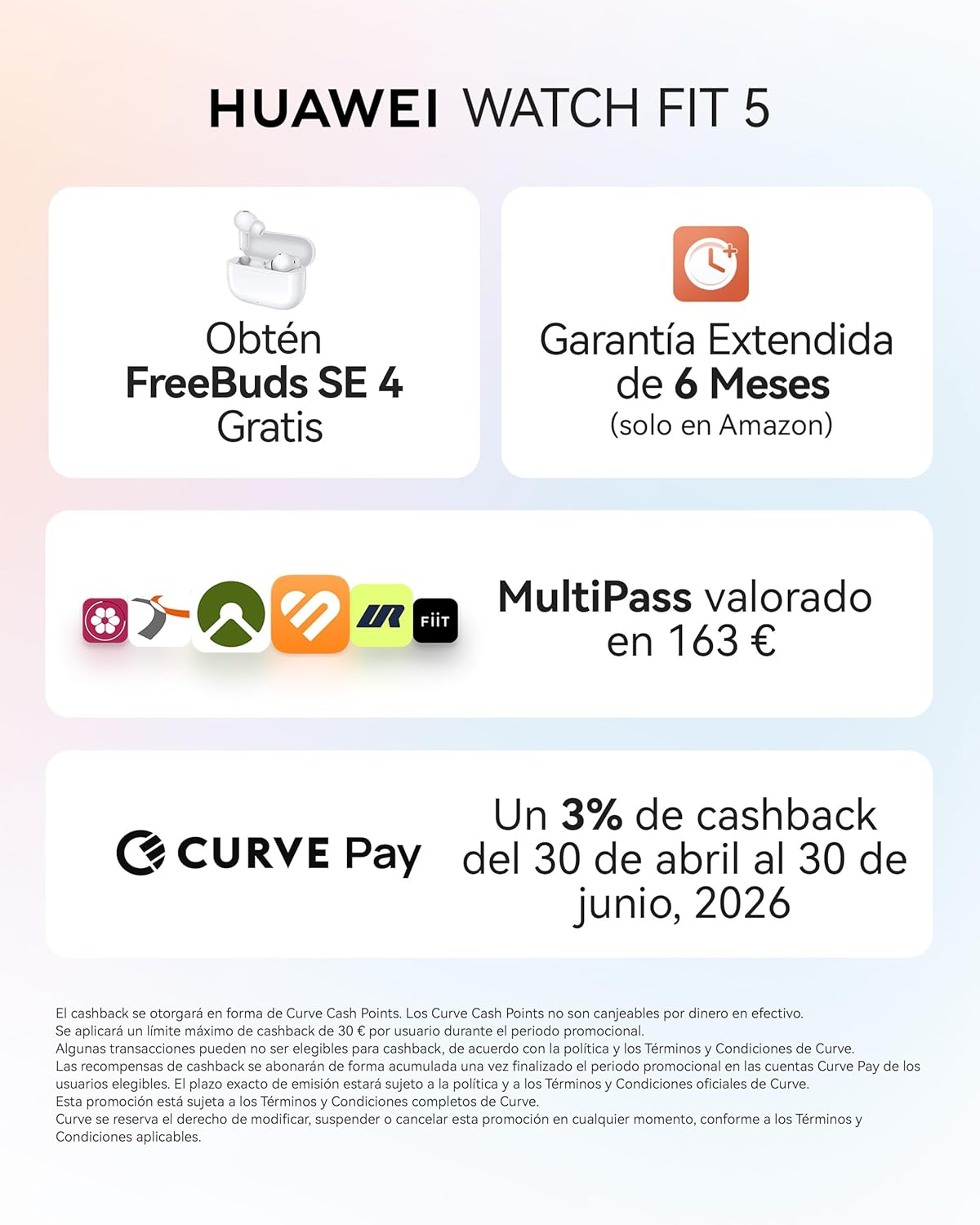 HUAWEI Watch FIT 5 Smartwatch Púrpura+FreeBuds SE 4 Beige, GPS, 1,82″ Pantalla AMOLED, 2500 nits, Ultraligero, Pago NFC, 5ATM, hasta 10 Días Autonomía, Modos de Entrenamiento, Seguimiento de Salud - 2