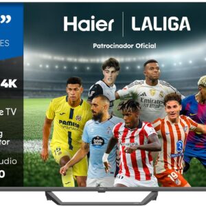 Haier QLED 4K UHD H50S81FUX - 50", Smart TV, Google TV, Dolby Audio, HDR 10, Smart Remote Control, Google Assistant, Bluetooth 5.1, 120Hz Gaming, USB 2.0, DBX TV, HDMI 2.1 x 4, Sin Marcos, 2025