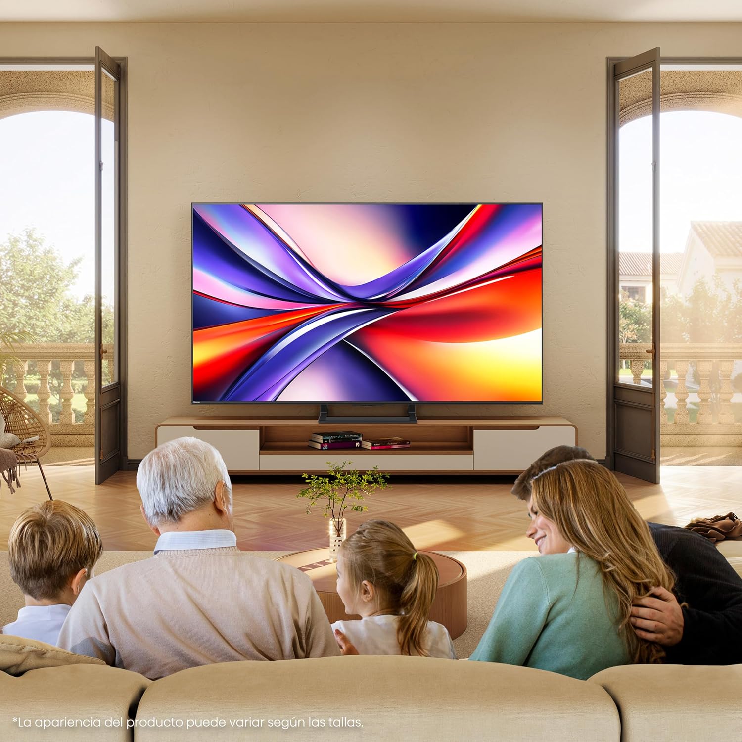 Hisense 50A7Q - QLED Smart TV 50 Pulgadas, Movimientos Suaves IA, Dolby Vision, Dolby Atmos, Subwoofer Integrado, Modo Juego Plus, Modo Deportes IA, Bluetooth & HDMI 2.1, Control por Voz Alexa - 2