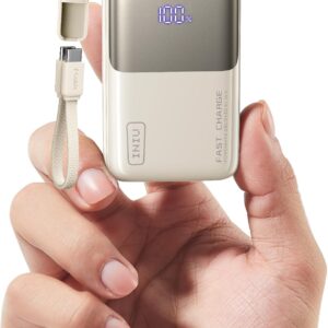 INIU Mini Power Bank, 45W 10000mAh Bateria Externa, PD3.0 QC4.0 Carga Rápida USB C Input & Output Bateria Portatil para iPhone 17 16 15 14 13 12 Pro, Samsung S22 S21 S20,iPad, Airpods etc
