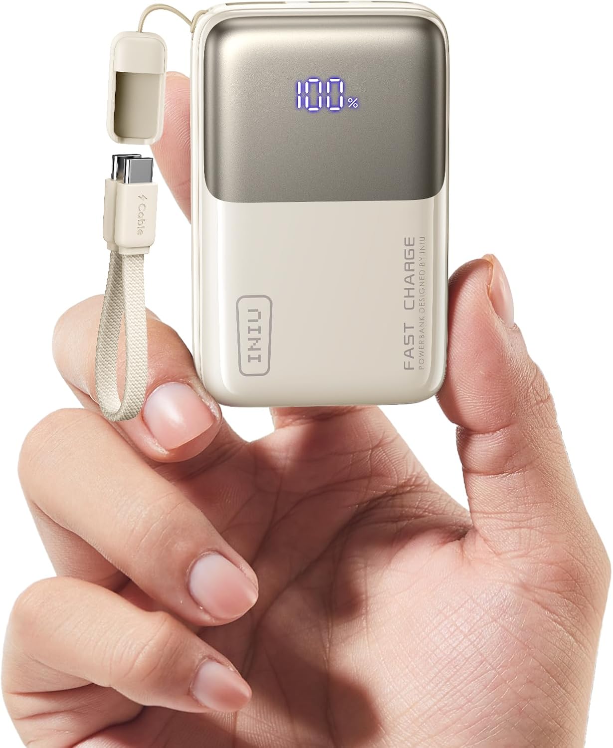 INIU Mini Power Bank, 45W 10000mAh Bateria Externa, PD3.0 QC4.0 Carga Rápida USB C Input & Output Bateria Portatil para iPhone 17 16 15 14 13 12 Pro, Samsung S22 S21 S20,iPad, Airpods etc - 1
