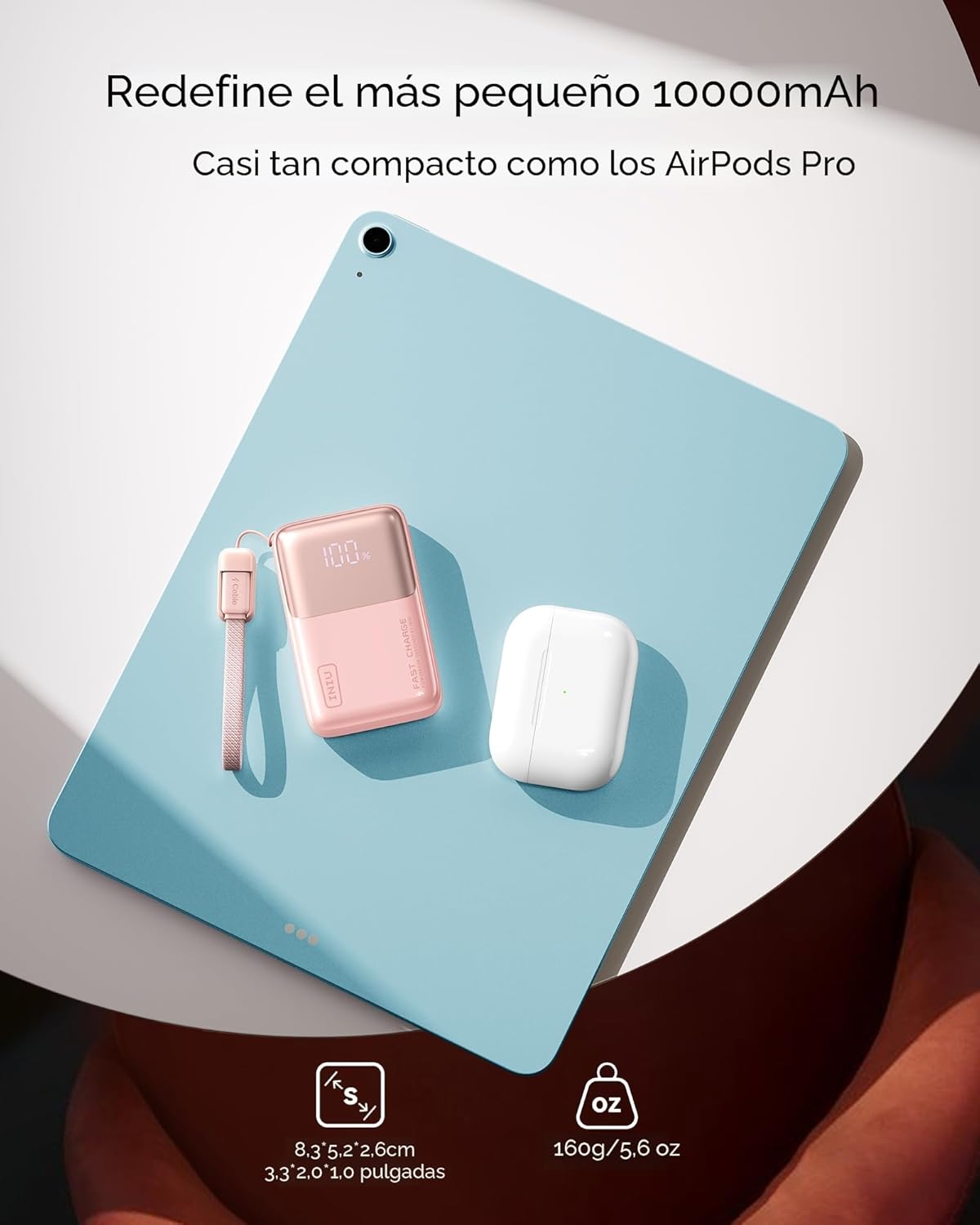 INIU Mini Power Bank, 45W 10000mAh Bateria Externa, PD3.0 QC4.0 Carga Rápida USB C Input & Output Bateria Portatil para iPhone 17 16 15 14 13 12 Pro, Samsung S22 S21 S20,iPad, Airpods etc - 2