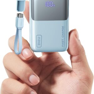 INIU Mini Power Bank, 45W 10000mAh Bateria Externa, PD3.0 QC4.0 Carga Rápida USB C Input & Output Bateria Portatil para iPhone 17 16 15 14 13 12 Pro, Samsung S22 S21 S20,iPad, Airpods etc