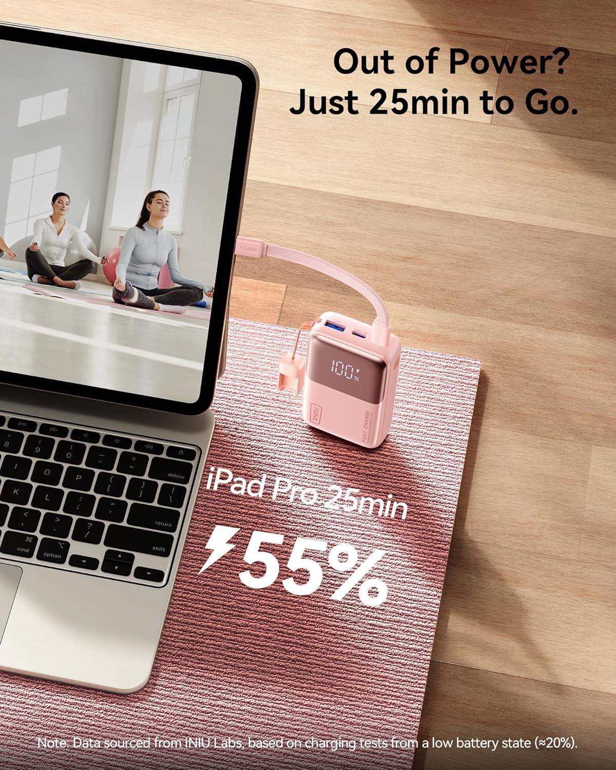 INIU Mini Power Bank, 45W 10000mAh Bateria Externa, PD3.0 QC4.0 Carga Rápida USB C Input & Output Bateria Portatil para iPhone 17 16 15 14 13 12 Pro, Samsung S22 S21 S20,iPad, Airpods etc - 5