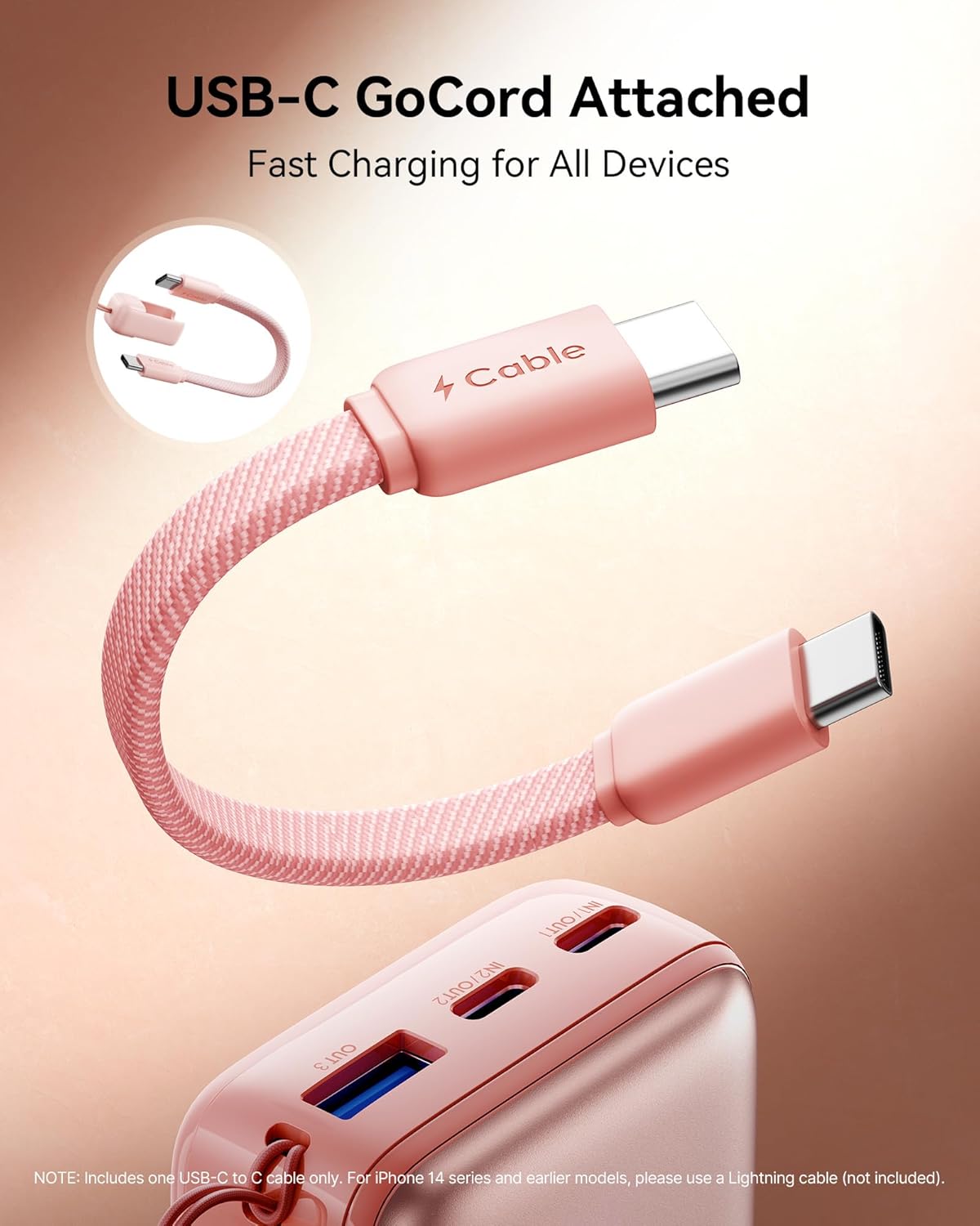 INIU Mini Power Bank, 45W 10000mAh Bateria Externa, PD3.0 QC4.0 Carga Rápida USB C Input & Output Bateria Portatil para iPhone 17 16 15 14 13 12 Pro, Samsung S22 S21 S20,iPad, Airpods etc - 6