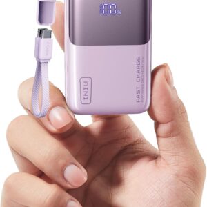 INIU Mini Power Bank, 45W 10000mAh Bateria Externa, PD3.0 QC4.0 Carga Rápida USB C Input & Output Bateria Portatil para iPhone 17 16 15 14 13 12 Pro, Samsung S22 S21 S20,iPad, Airpods etc