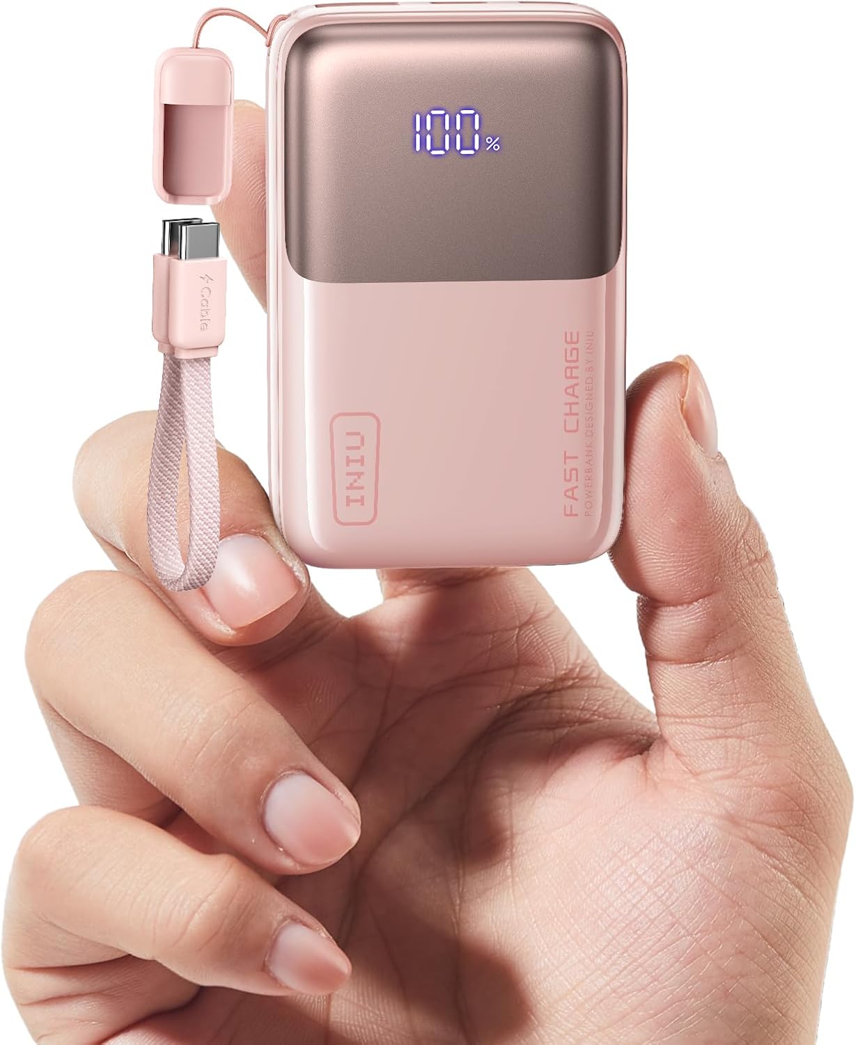 INIU Mini Power Bank, 45W 10000mAh Bateria Externa, PD3.0 QC4.0 Carga Rápida USB C Input & Output Bateria Portatil para iPhone 17 16 15 14 13 12 Pro, Samsung S22 S21 S20,iPad, Airpods etc - 1