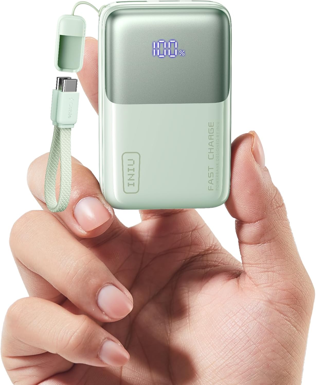 INIU Mini Power Bank, 45W 10000mAh Bateria Externa, PD3.0 QC4.0 Carga Rápida USB C Input & Output Bateria Portatil para iPhone 17 16 15 14 13 12 Pro, Samsung S22 S21 S20,iPad, Airpods etc - 1