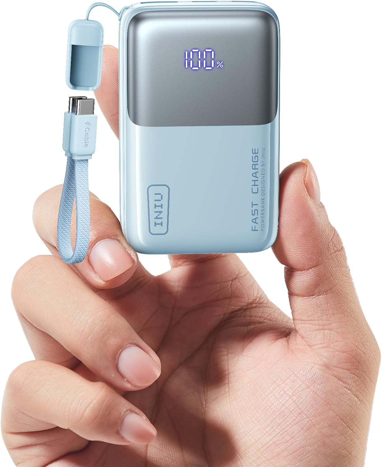 INIU Mini Power Bank, 45W 10000mAh Bateria Externa, PD3.0 QC4.0 Carga Rápida USB C Input & Output Bateria Portatil para iPhone 17 16 15 14 13 12 Pro, Samsung S22 S21 S20,iPad, Airpods etc - 1