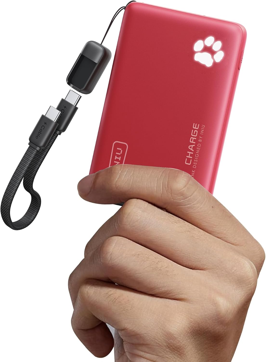 INIU Power Bank, 45W PD3.0 El Más Ligero 10000mAh Bateria Externa, Carga Rápida USB C Input & Output Bateria Portatil con Linterna para iPhone 17 16 15 14 13 12 Pro Samsung S22 S21 S20 iPad Airpods - 1