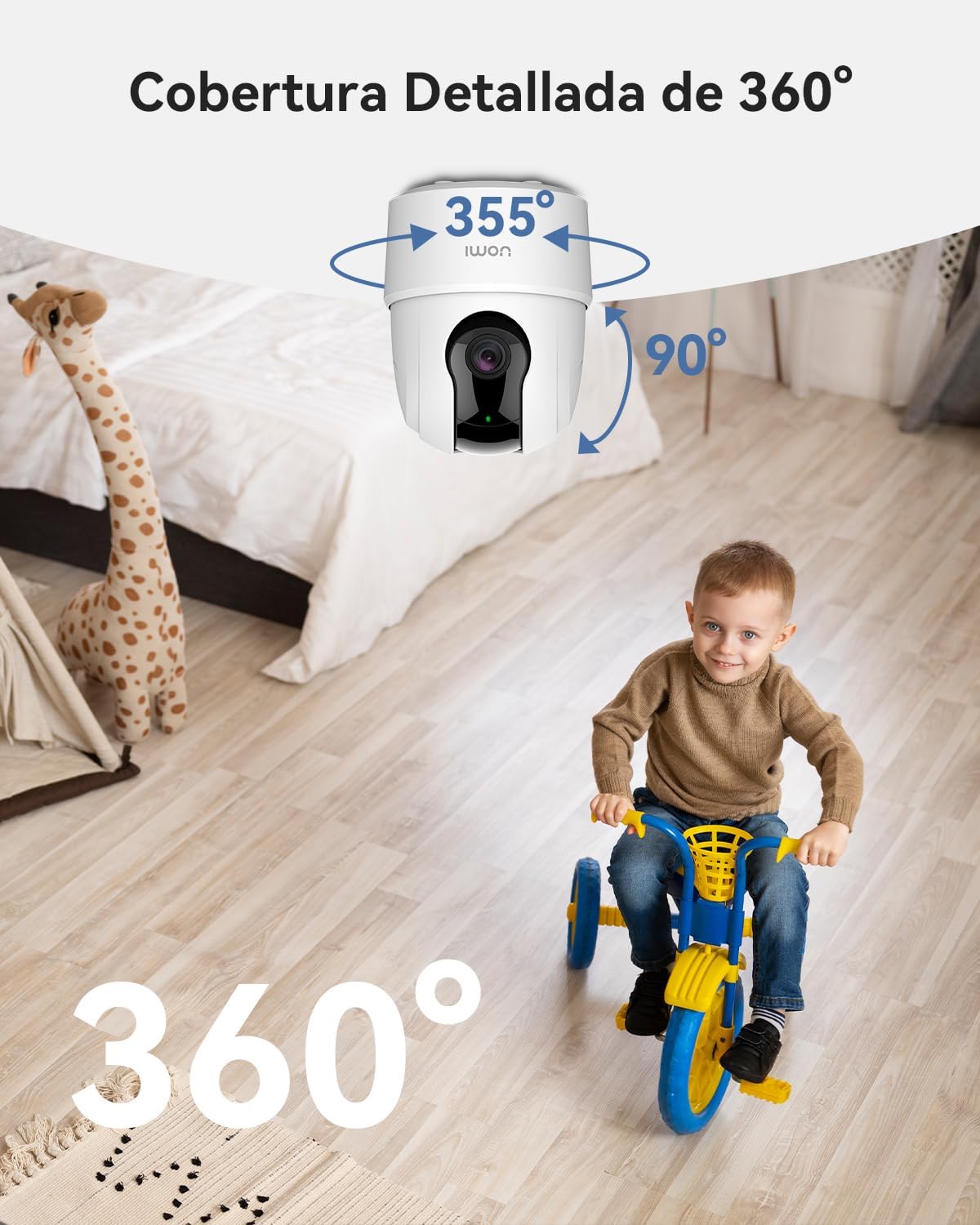 Imou Camara Vigilancia 3MP Ranger 2C(Pack-2), Detección de Humano, Cámara de Vigilancia WiFi Interior 360° con Sirena, Audio Bidireccional, Compatible con Alexa para Bebé/Mascotas - 2