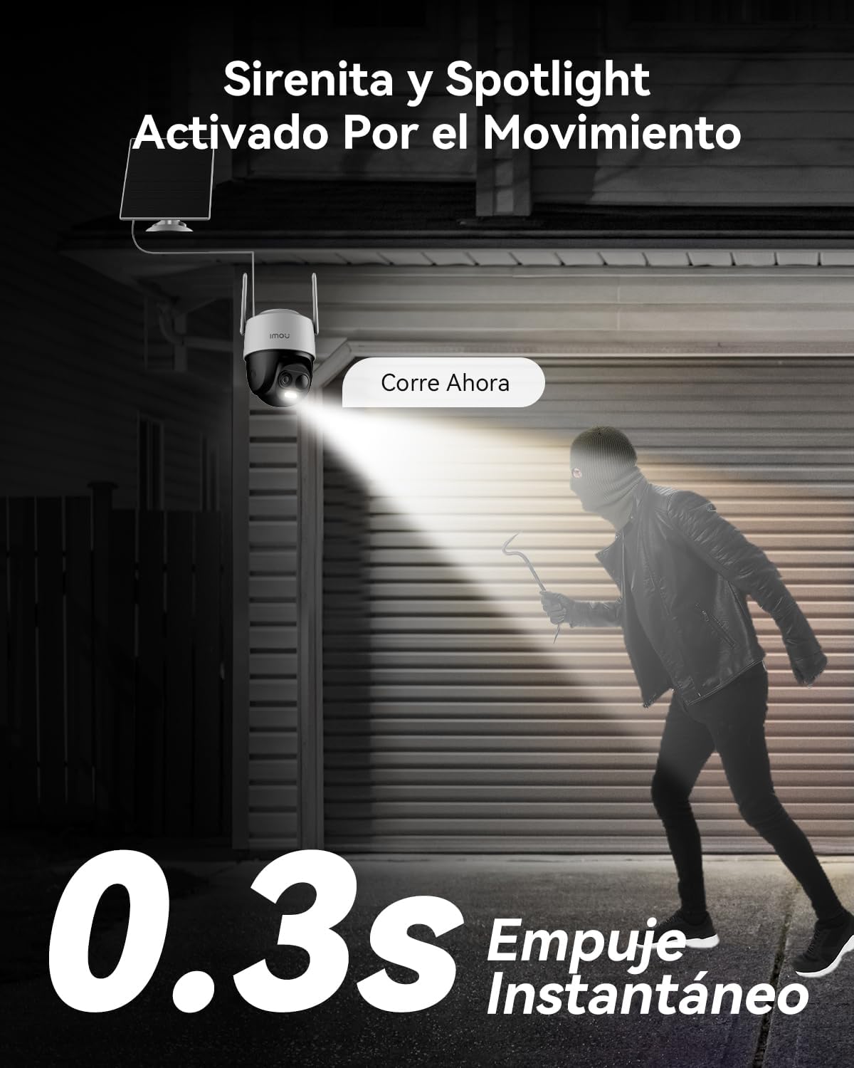 Imou Cell PT 2C (2Pack) - Cámara Vigilancia WiFi 3K Exterior Solar, Cámara Sin Cable de Batería Duración de 365 Días, Visión Nocturna en Color, Seguimiento Inteligente, Detección de Humana/Vehículo - 4