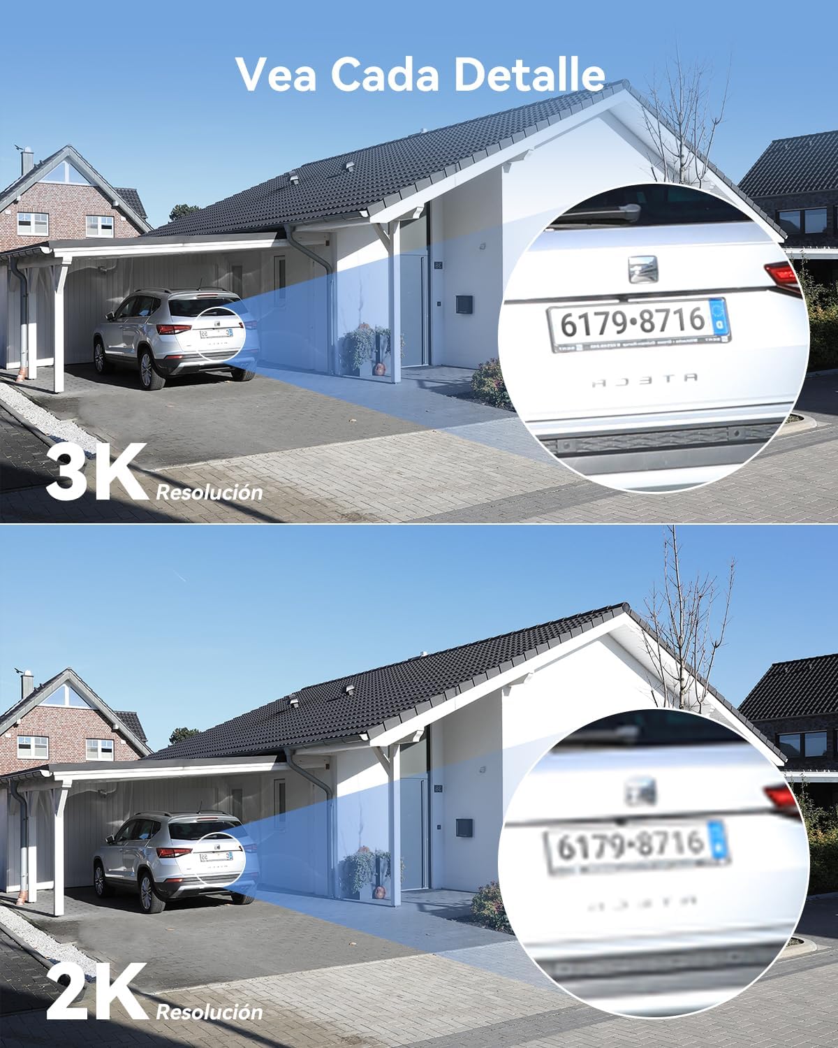 Imou Cell PT 2C (2Pack) - Cámara Vigilancia WiFi 3K Exterior Solar, Cámara Sin Cable de Batería Duración de 365 Días, Visión Nocturna en Color, Seguimiento Inteligente, Detección de Humana/Vehículo - 6