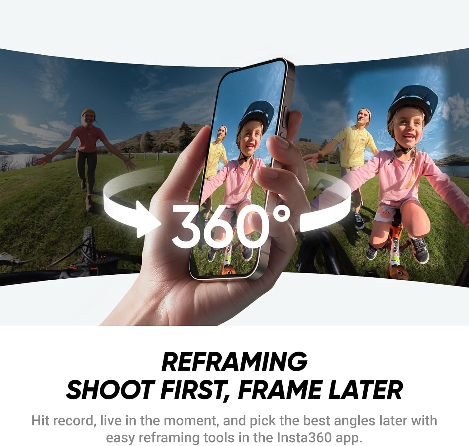 Insta360 X4 Air Blanco ártico Paquete de Principiante - cámara 165 g con resolución 8K y 360°, Efecto Selfie Stick Invisible, Lentes reemplazables, graba Primero y encuadra después, Anti Viento - 4
