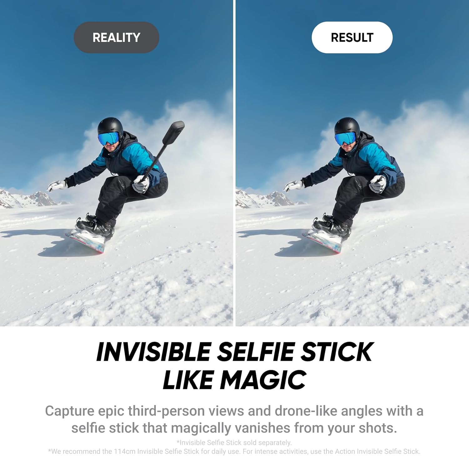 Insta360 X4 Air Blanco ártico Paquete de Principiante - cámara 165 g con resolución 8K y 360°, Efecto Selfie Stick Invisible, Lentes reemplazables, graba Primero y encuadra después, Anti Viento - 5
