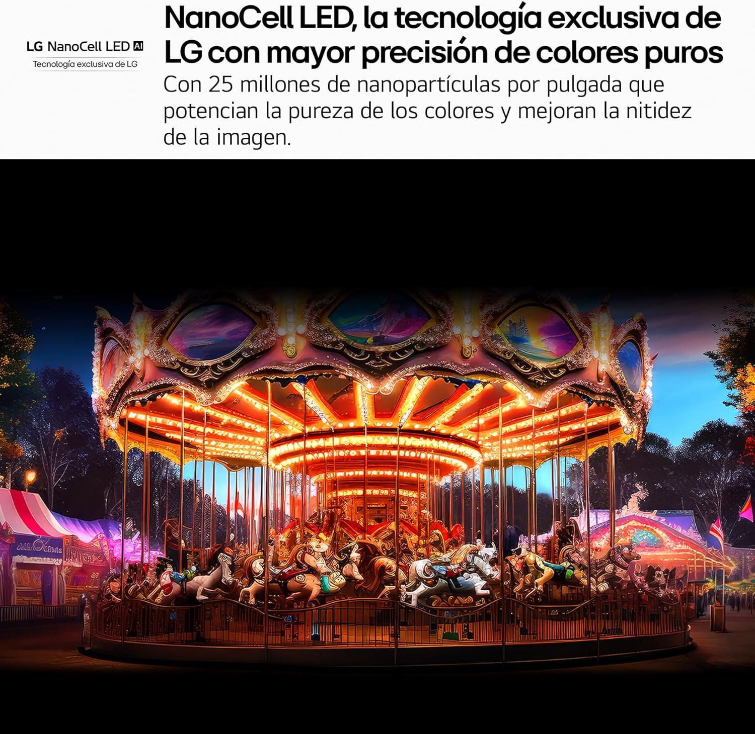 LG 55NANO80A6B - TV 55", 4K NanoCell, Smart TV, LED IA, WebOS 25, Procesador Potente e Inteligente, Super Upscaling, Dolby Digital Plus, Alexa/Google Assistant, Negro - 4