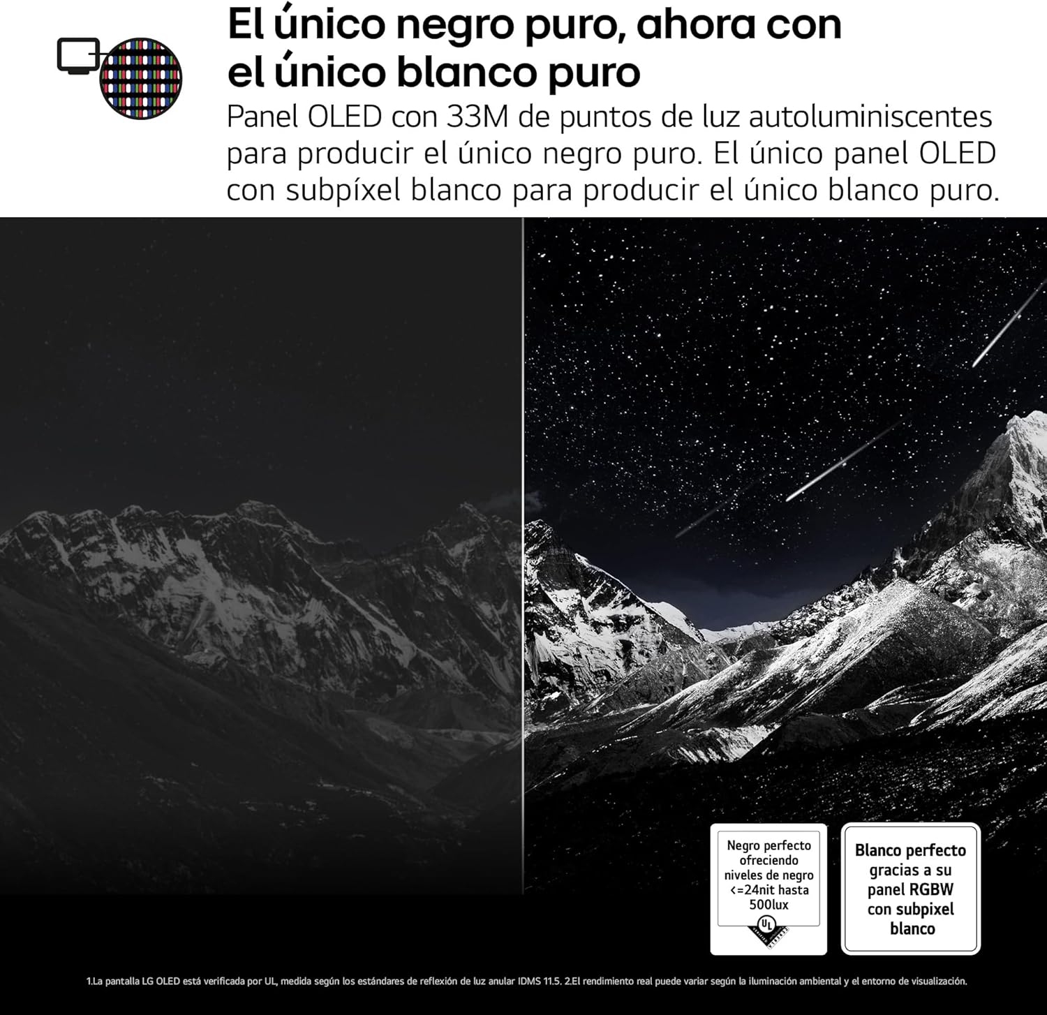 LG OLED65G54LW - TV 65", OLED EVO 4K, Smart TV AI G5, WebOS 25, Super Upscaling, Dolby Vision y Dolby Atmos, AMD FreeSync, Alexa/Google Assistant, Negro - 5