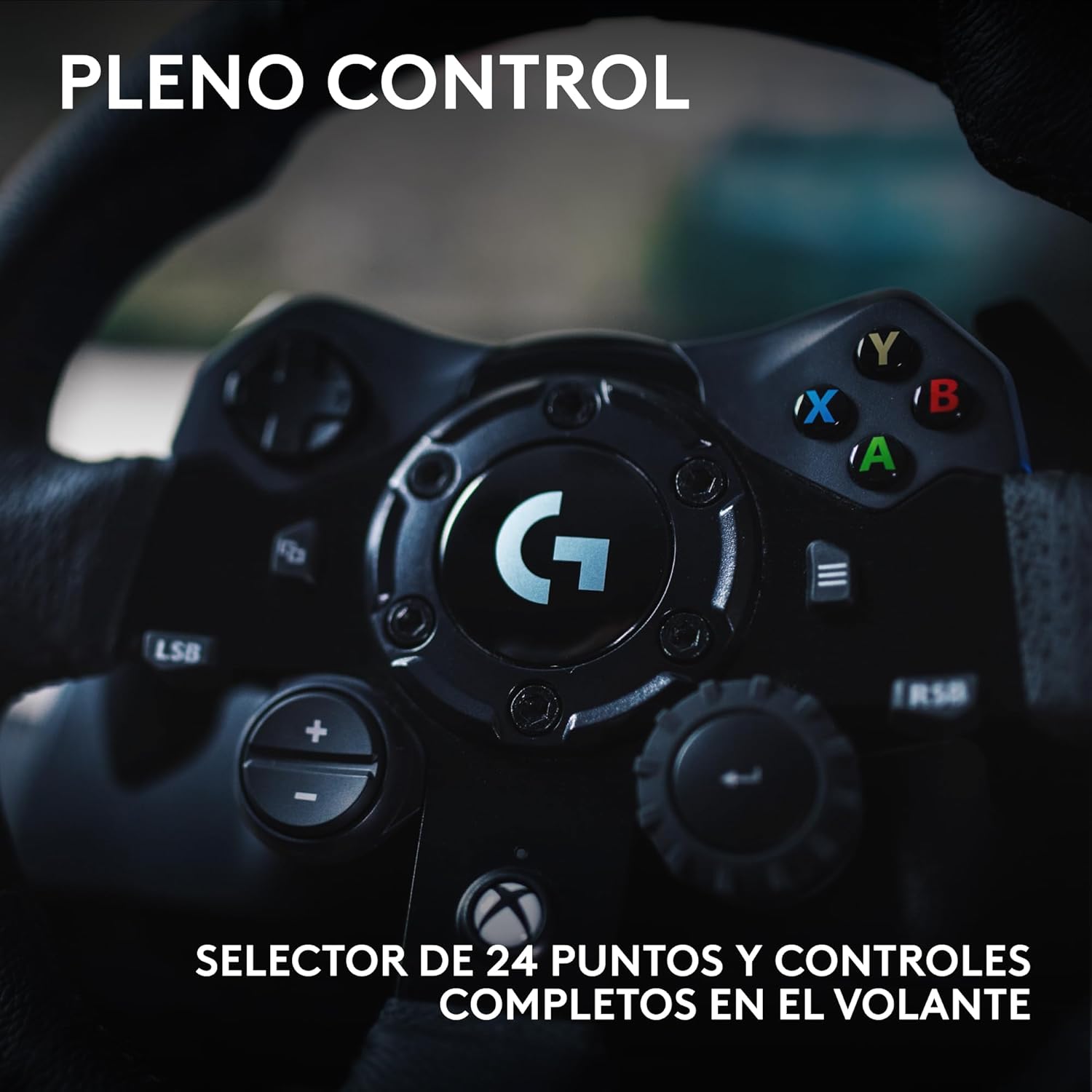 Logitech G G923 Racing Wheel and Pedals, Force Feedback TRUEFORCE,1.000 Hz, respuesta eficaz, control de salida de doble embrague, volante auténtico, para Xbox Series X|S, Xbox One y PC - Negro - 6