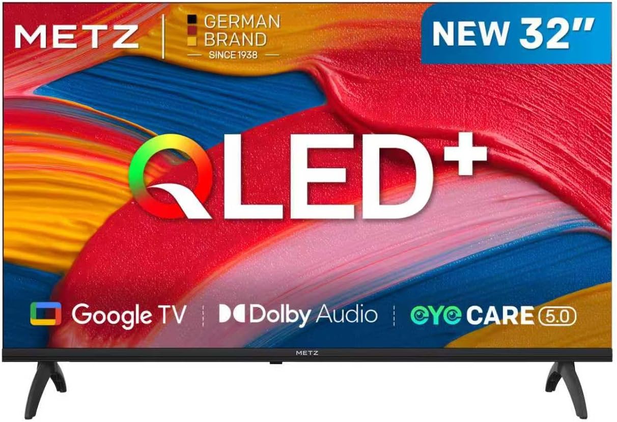 Metz TV 32 Pulgadas Smart TV, 32MQF7000Z, QLED, Smart TV 32 Pulgadas, HDR10, Dolby Audio, Bluetooth 5.1, Negro (DVB-T/T2/S/S2/C ATV, Ci+) 2025 - 1