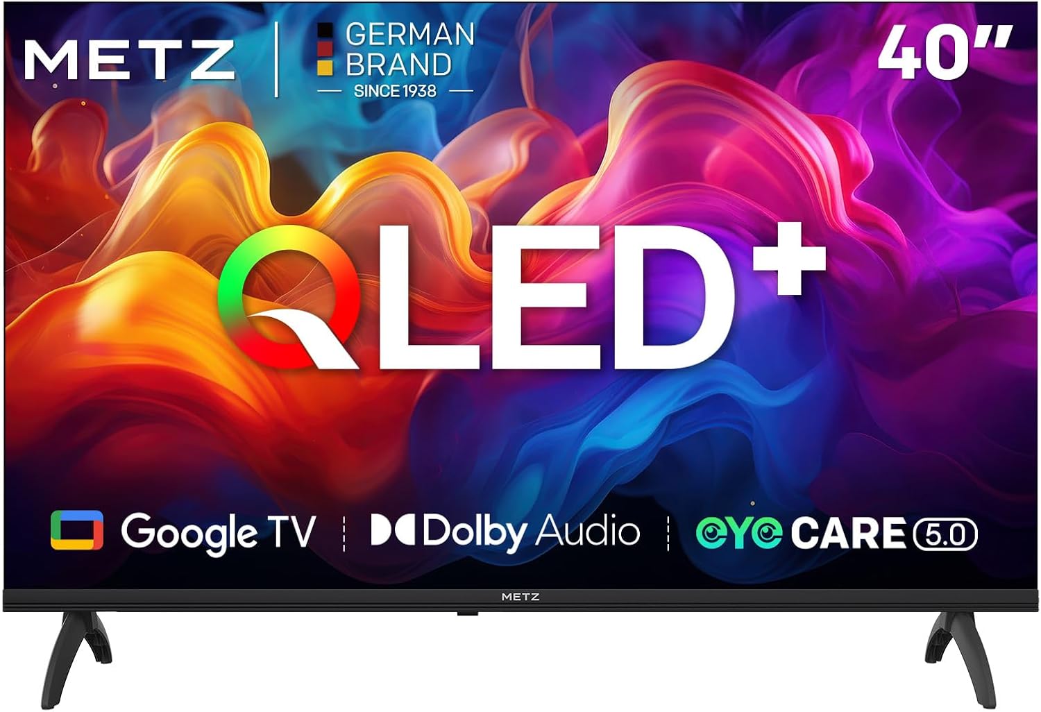 Metz TV 40 Pulgadas Smart TV, 40MQF7000Z, QLED, Smart TV 40 Pulgadas, HDR10, Dolby Audio, Bluetooth 5.1, Negro (DVB-T/T2/S/S2/C ATV, Ci+) 2025 - 1