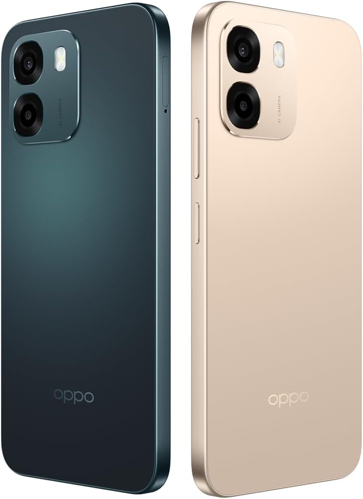 OPPO A6 5G - Smartphone Libre con IA, 6GB RAM+256GB, Batería 6500 mAh, Carga Rápida 45W, Pantalla LCD HD+ 120Hz, IP69, Cámara 50MP AI, Dual SIM, Versión Española - Dorado - 3