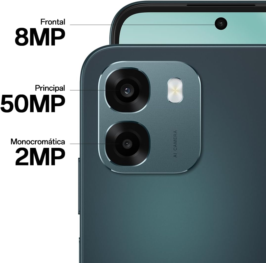OPPO A6 5G - Smartphone Libre con IA, 6GB RAM+256GB, Batería 6500 mAh, Carga Rápida 45W, Pantalla LCD HD+ 120Hz, IP69, Cámara 50MP AI, Dual SIM, Versión Española - Dorado - 4