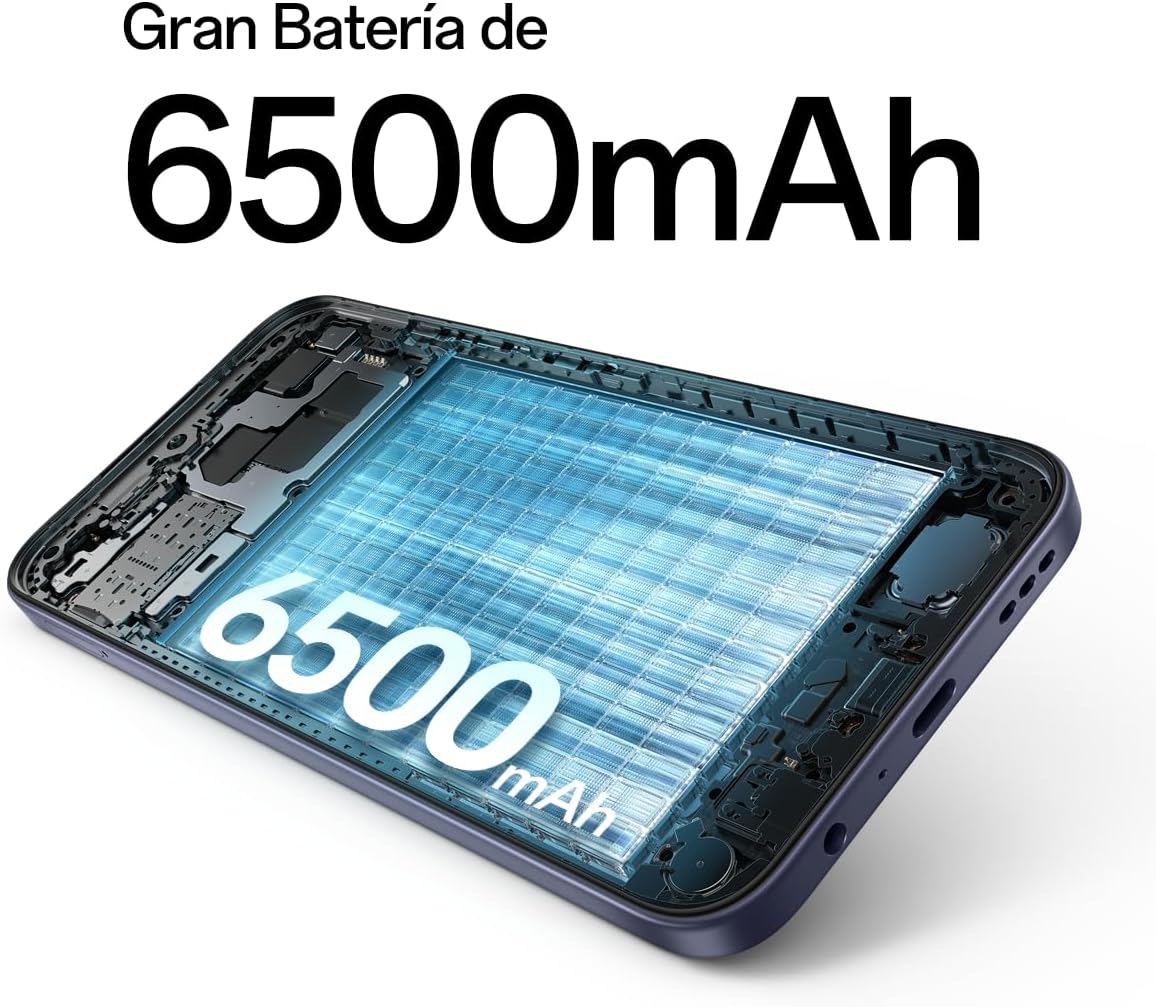 OPPO A6 5G - Smartphone Libre con IA, 6GB RAM+256GB, Batería 6500 mAh, Carga Rápida 45W, Pantalla LCD HD+ 120Hz, IP69, Cámara 50MP AI, Dual SIM, Versión Española - Dorado - 6