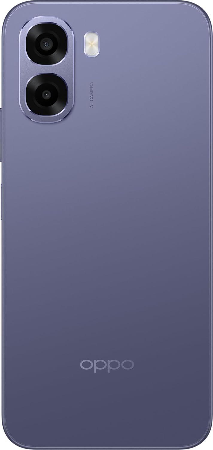 OPPO A6x 4G - Smartphone Libre con IA, 4GB RAM+128GB, Batería 6100 mAh, Pantalla LCD HD+ 120Hz, IP64, Cámara 13MP, Dual SIM, Versión Española - Morado - 2
