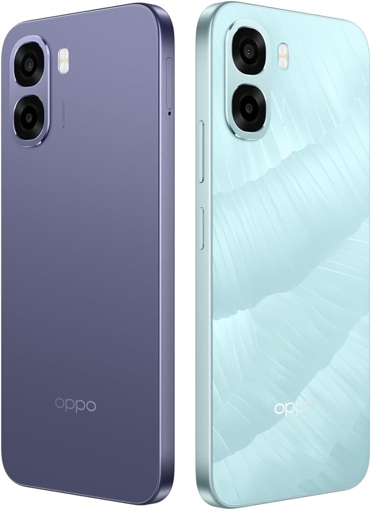 OPPO A6x 4G - Smartphone Libre con IA, 4GB RAM+128GB, Batería 6100 mAh, Pantalla LCD HD+ 120Hz, IP64, Cámara 13MP, Dual SIM, Versión Española - Morado - 3