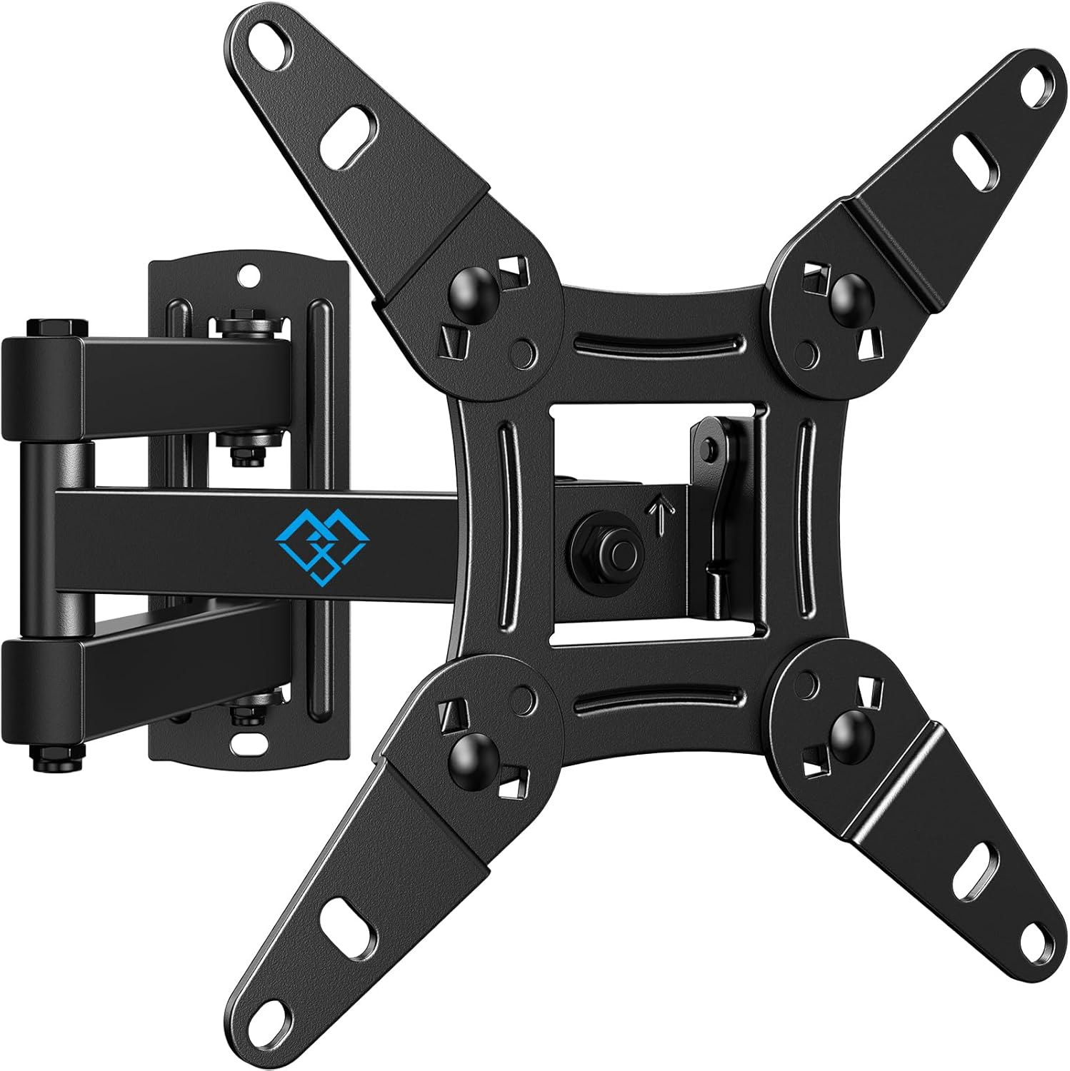 PERLESMITH Soporte TV Pared Inclinable Giratorio Rotatorio 360°, Soporte TV para TV 13-42 Pulgadas, Máx VESA 200x200mm, Capacidad 20kg, para Salón y Dormitorio - 1