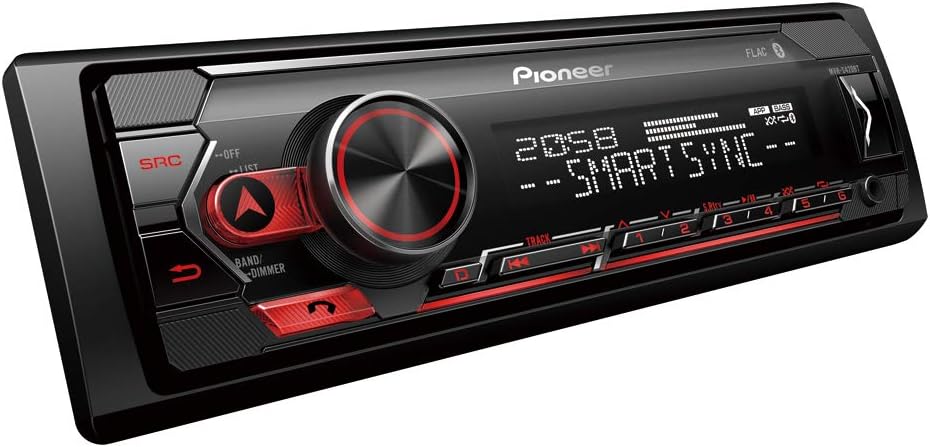 Pioneer MVH-S420BT - Autoradio 1 DIN con sintonizador RDS, Bluetooth®, iluminación roja, USB, aplicación Pioneer Smart Sync y Compatible con Dispositivos Apple y Android - 2