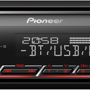 Pioneer MVH-S420BT - Autoradio 1 DIN con sintonizador RDS, Bluetooth®, iluminación roja, USB, aplicación Pioneer Smart Sync y Compatible con Dispositivos Apple y Android