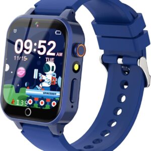 Reloj Inteligente Niño Niña 4-15 Años, 39 Juegos, Modo Deportivo, Cámara, MP3, Linterna, 100+Tarjetas Aprendizaje, Audiolibros, Despertador, Modo Escuela, Podómetro, Regalo Educativo para Niño y Niñas