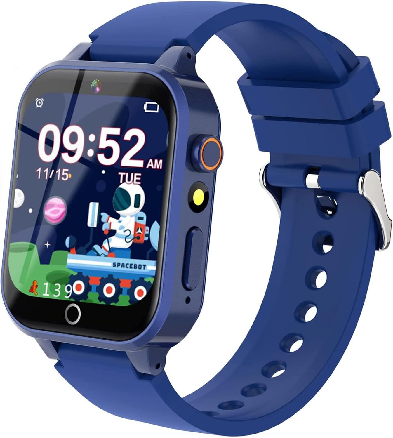 Reloj Inteligente Niño Niña 4-15 Años, 39 Juegos, Modo Deportivo, Cámara, MP3, Linterna, 100+Tarjetas Aprendizaje, Audiolibros, Despertador, Modo Escuela, Podómetro, Regalo Educativo para Niño y Niñas - 1