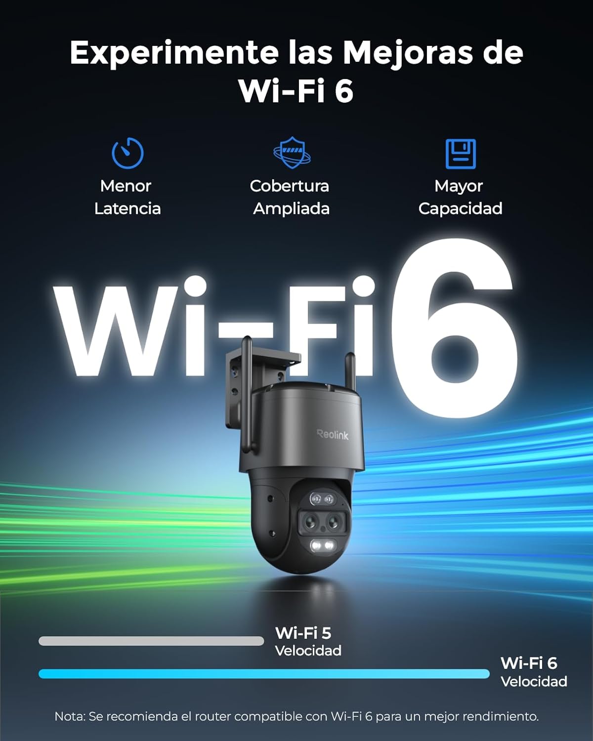 Reolink 4K Wi-Fi 6 PTZ Camara Vigilancia WiFi Exterior con Doble Lente, Zoom Híbrido 6X, Detección de Personas/Vehículos/Animales, Seguimiento Automático, Visión Nocturna en Color, TrackMix WiFi Gris - 6