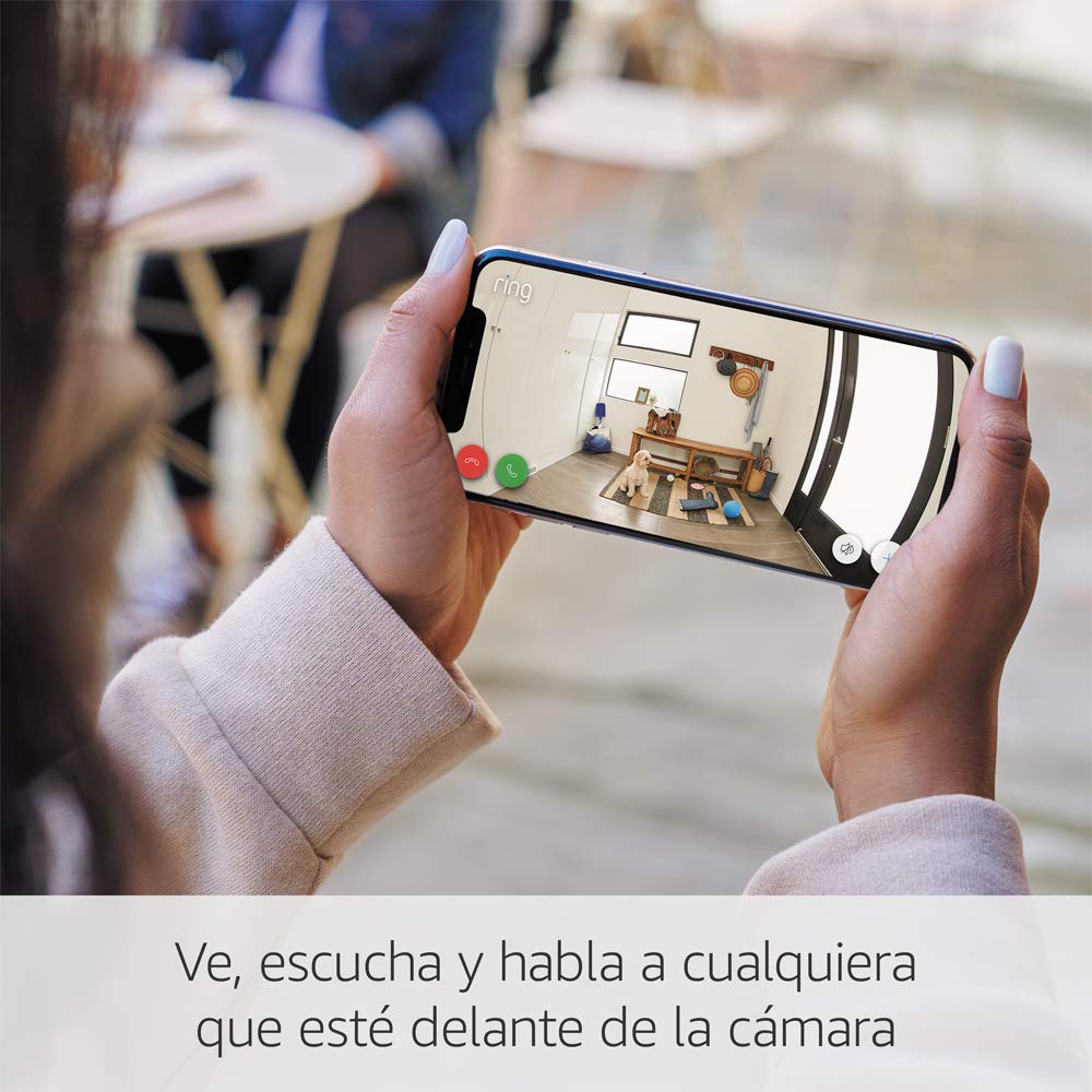 Ring Cámara exterior solar (Stick Up Cam) | Cámara de vigilancia wifi HD para tu domicilio con comunicación bidireccional, instalación fácil | 30 días gratis de Ring Home | 2 Cámaras - 3