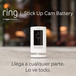 Ring Cámara exterior solar (Stick Up Cam) | Cámara de vigilancia wifi HD para tu domicilio con comunicación bidireccional, instalación fácil | 30 días gratis de Ring Home | 2 Cámaras