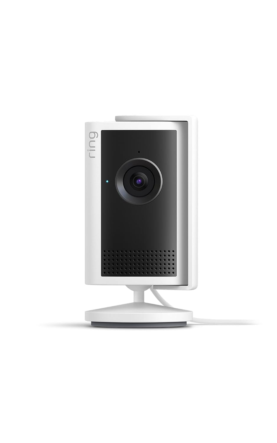 Ring Cámara interior Plus (Indoor Camera Plus, última generación) | Cámara de seguridad, enchufe | Retinal 2K, cubierta manual del objetivo | Prueba gratuita de 30 días del plan de suscripción Ring - 2