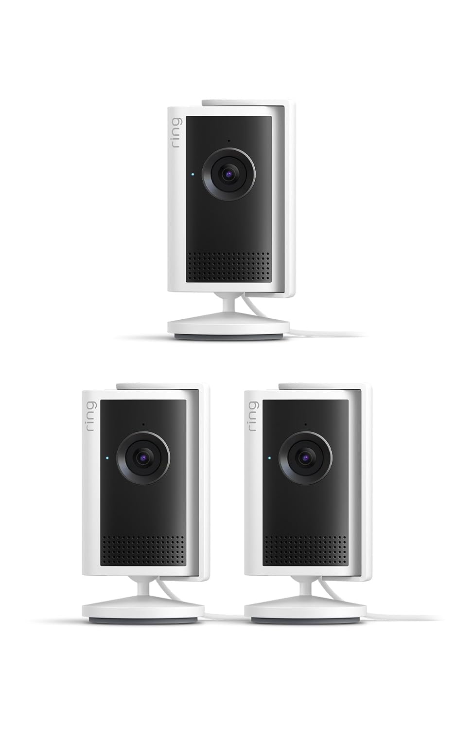 Ring Cámara interior Plus (Indoor Camera Plus, última generación) | Cámara de seguridad, enchufe | Retinal 2K, cubierta manual del objetivo | Prueba gratuita de 30 días del plan de suscripción Ring - 2