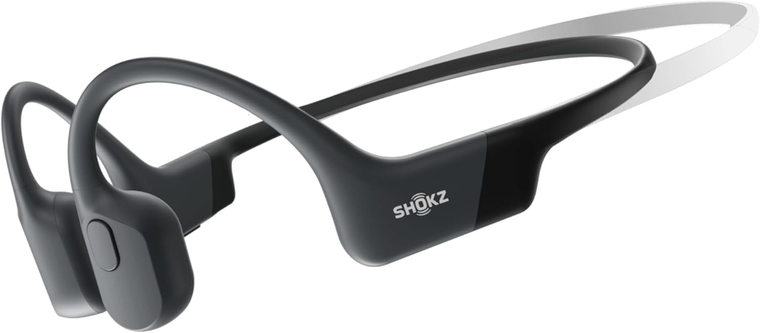 SHOKZ OpenRun Mini Auriculares Conducción Ósea, Deportivos Inalámbricos Bluetooth con Micrófono, Open-Ear de Oído Abierto Resistentes al Agua IP67 para Correr, USB-C, Negro - 1