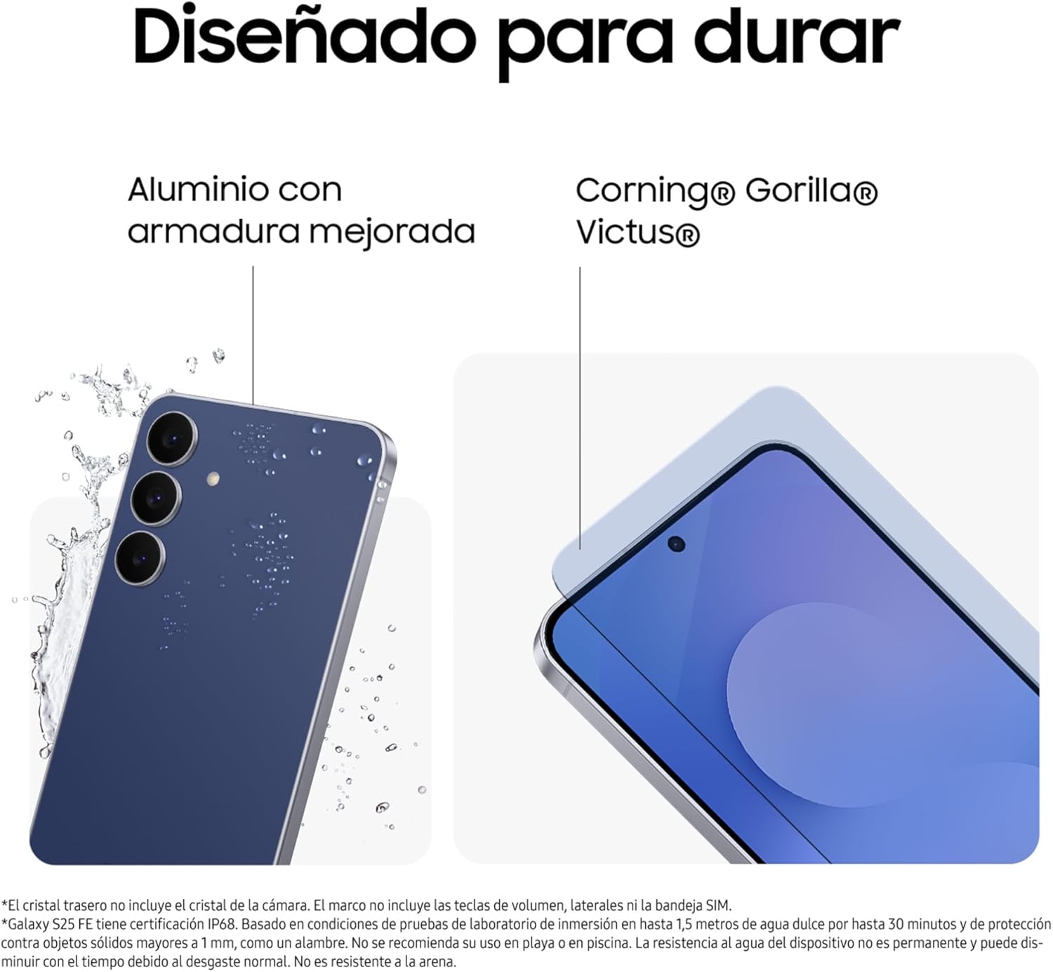 Samsung Galaxy S25 FE 512GB, Teléfono Móvil con IA, Marco Ligero 7,5mm, Pantalla FHD+ 6,7", Cámara 50MP, Exynos 2400, 8GB RAM, Garantía Fabricante 3 Años + 1 Año Extra, Azul Glacial (Versión Española) - 6