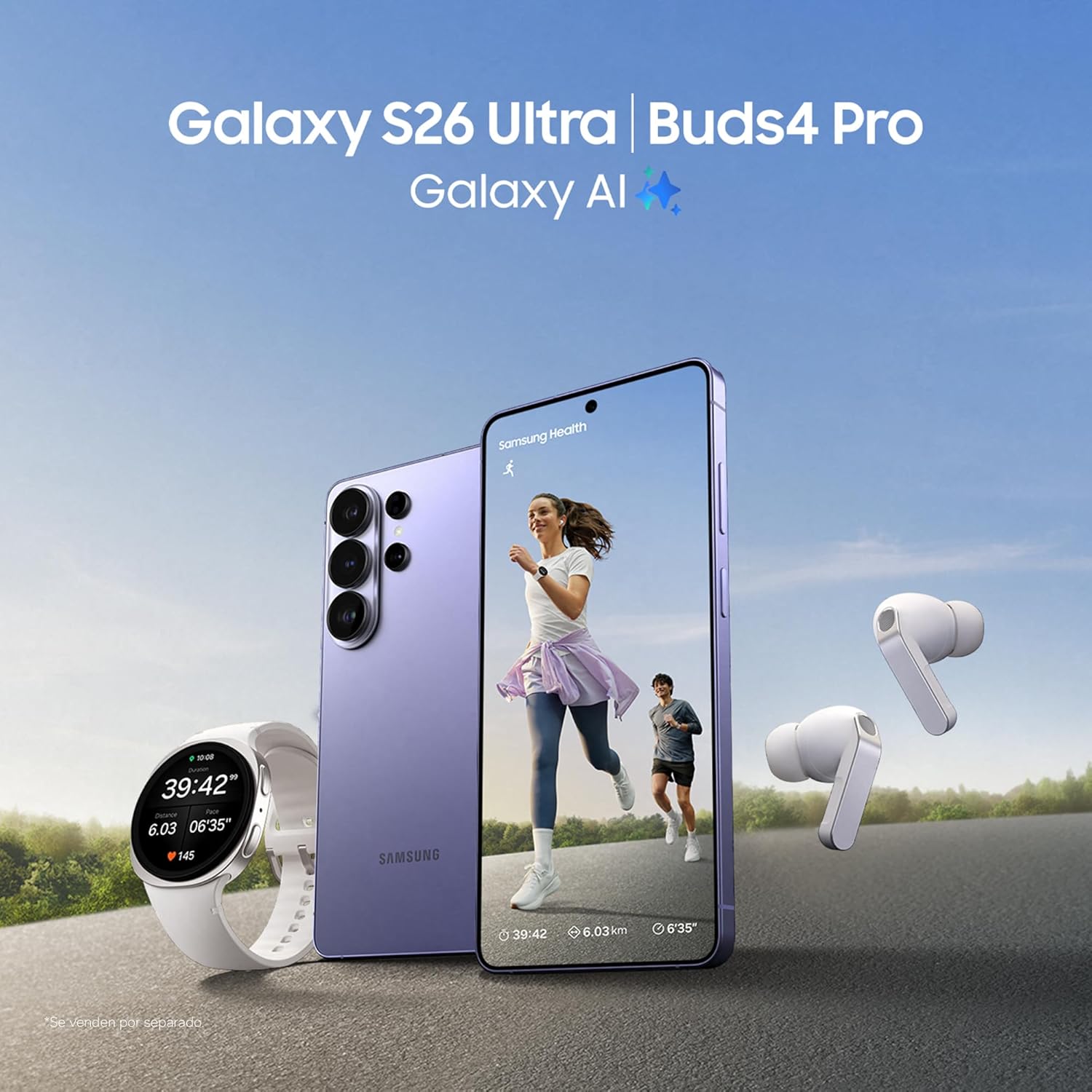 Samsung Galaxy S26 Ultra, 256GB, Smartphone con Galaxy AI, Cámara 200MP, 12GB RAM, Batería 5000mAh, Garantía del Fabricante 3 Años+1 Año Extra, Color Azul Cielo (Versión Española) - 3