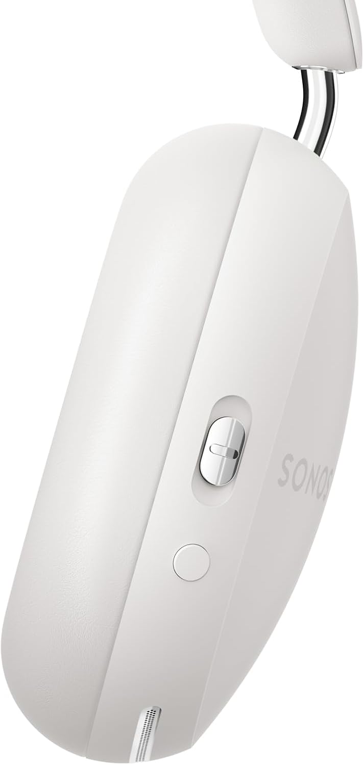 Sonos Ace - Auriculares inalámbricos Bluetooth con cancelación Activa de Ruido - hasta 30 Horas de autonomía - Audio Espacial con Seguimiento dinámico de la Cabeza - Blanco - 3
