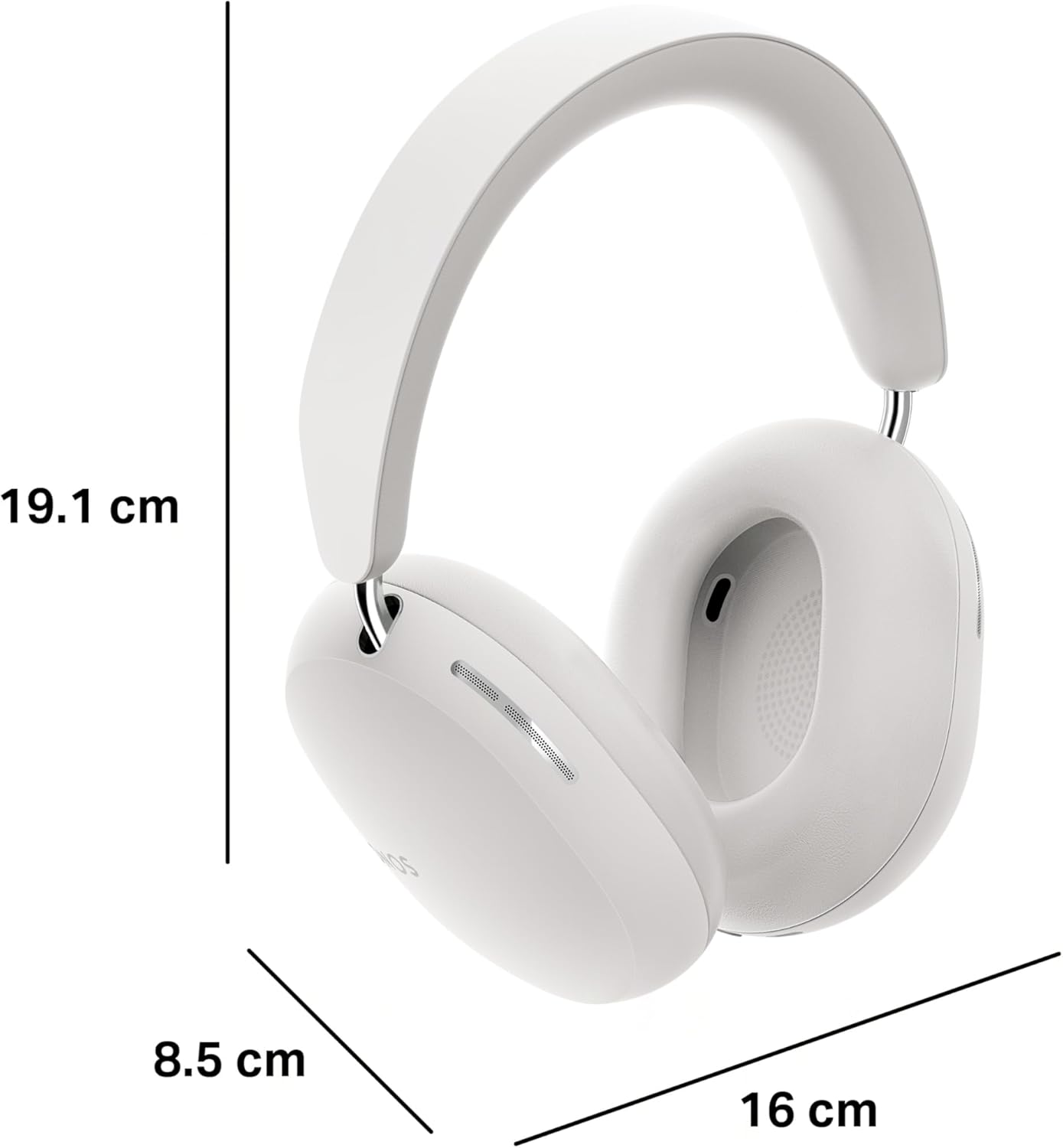 Sonos Ace - Auriculares inalámbricos Bluetooth con cancelación Activa de Ruido - hasta 30 Horas de autonomía - Audio Espacial con Seguimiento dinámico de la Cabeza - Blanco - 6