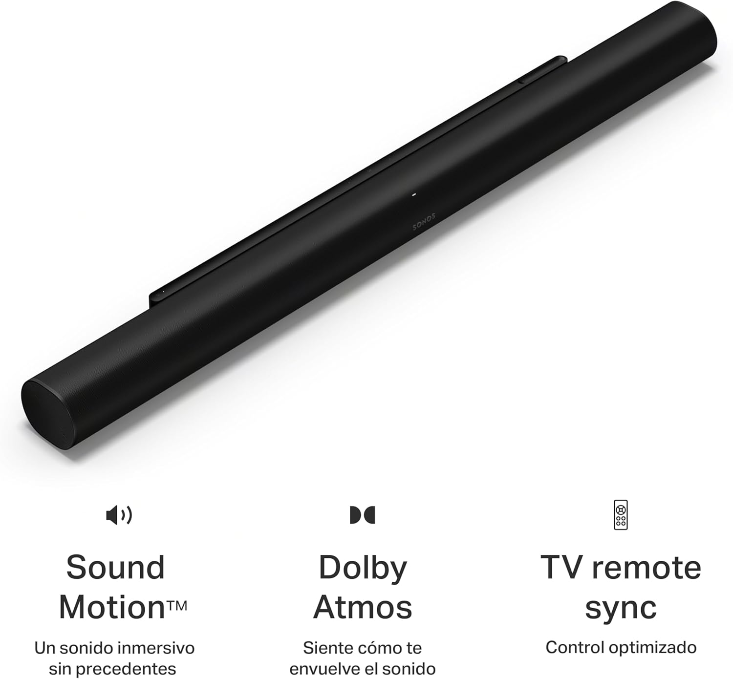 Sonos Barra de Sonido ARC Ultra con Dolby Atmos y Control por Voz - Sonido Envolvente 9.1.4 para la Tele y la música - Negro - 5