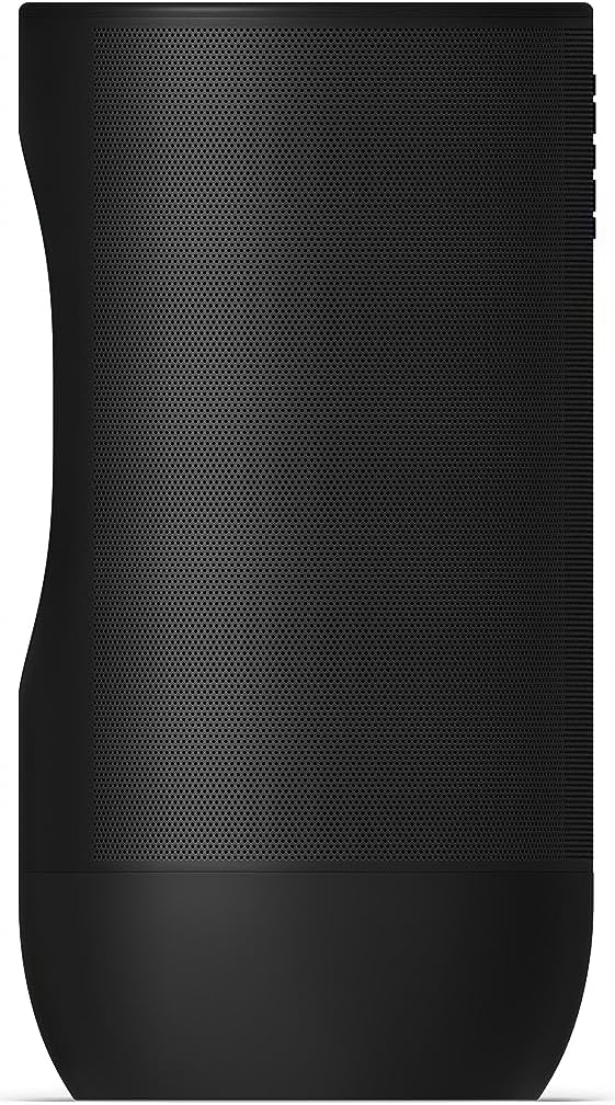 Sonos Move 2 | Altavoz inalámbrico portátil con Wi-Fi, Bluetooth, Compatible con Amazon Alexa, 24 Horas de reproducción y Base de Carga inalámbrica - Negro - 4