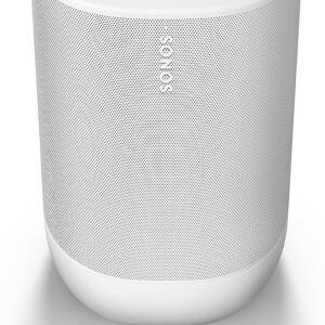 Sonos Move 2, actualizado por Dentro y por Fuera, Nuestro Altavoz portátil más Potente Ofrece un Sonido estéreo Que Bombea el corazón Donde Quieras. (Blanco)